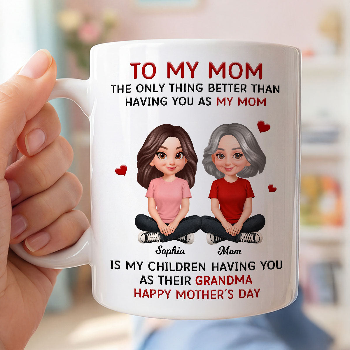 To My Mom The Only Thing Better Than Having You As Mom - Personalized Mug - Mother's Day Gift For Mom