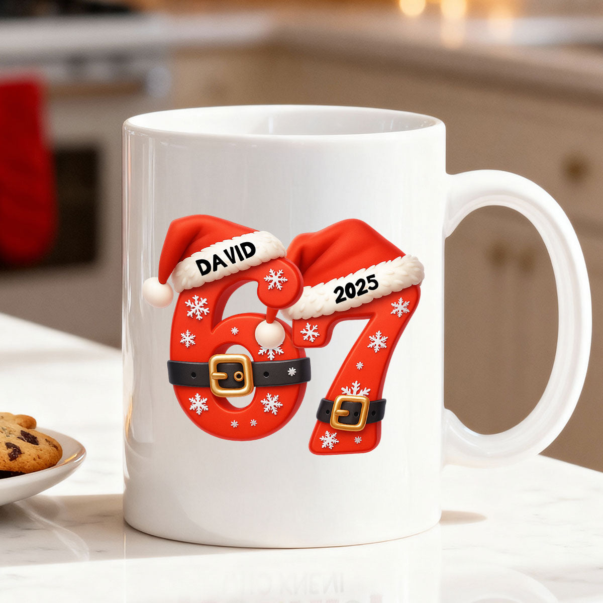 Custom Six Seven - Personalized Mug - Teen Slang Funny Tree Decor, Funny Teen Grandkid Gift