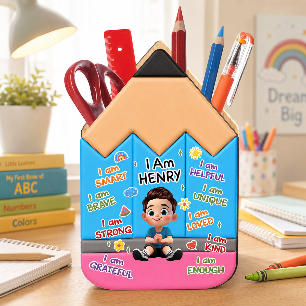 Learning Starts Today Kids - Personalized Pencil Holder - Back To School Gift For Kids