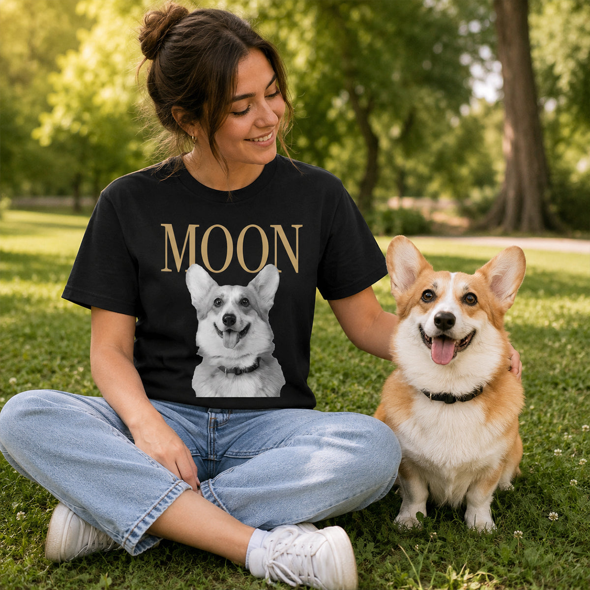 Custom Pet Photo And Name - Personalized Shirt - Vintage Shirt for Pet Lovers