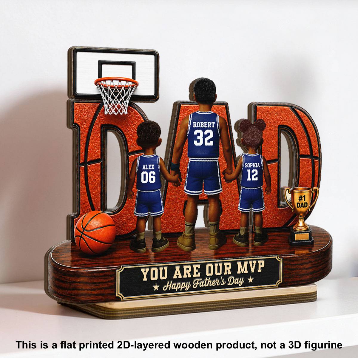 [UP TO 38% OFF] Basketball Dad Legend You Are Our MVP - Personalized 2-Layered Wooden Plaque - Unique  Gift For Dad, Husband, Basketball Fans