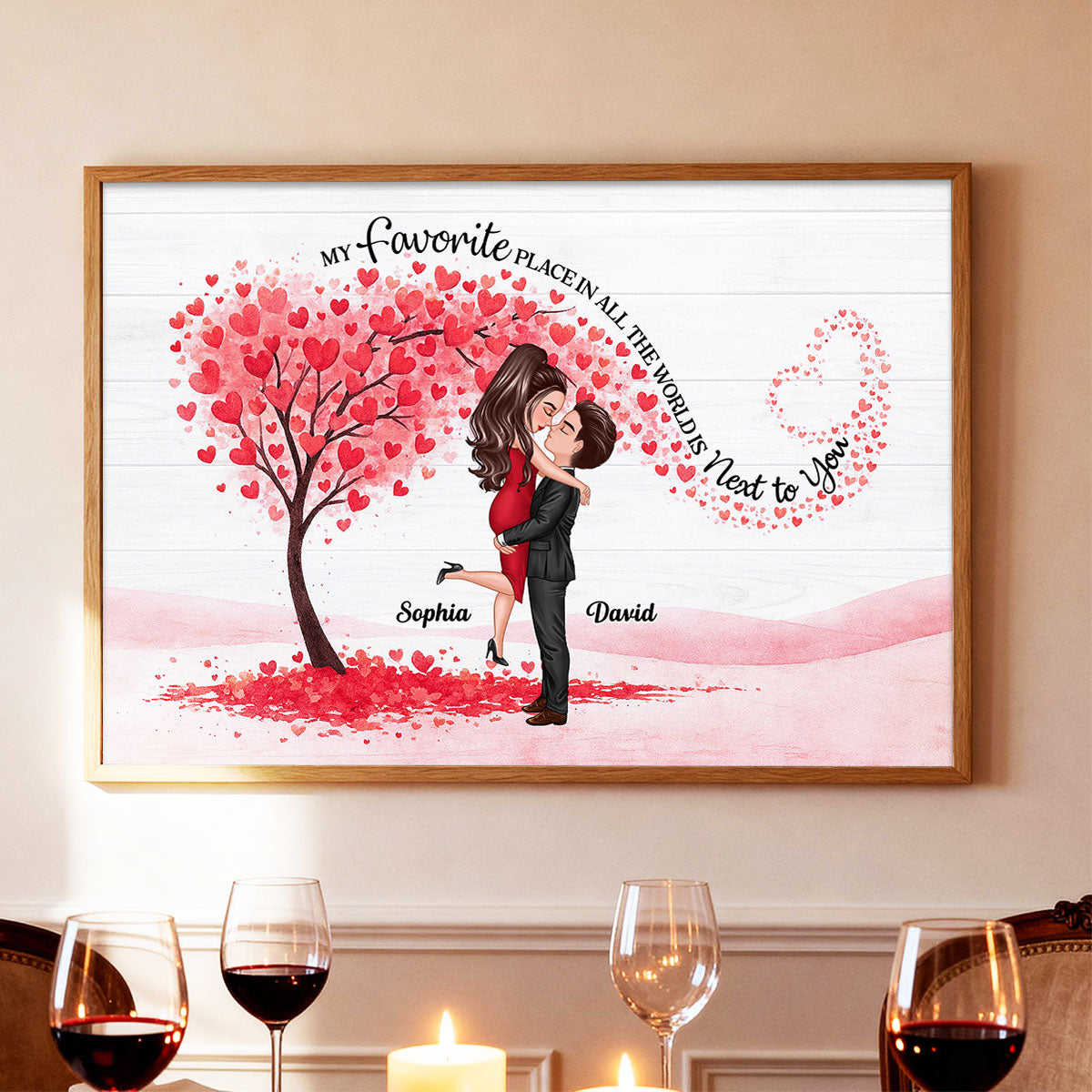 You Will Forever Be My Always - Personalized Poster - Gift for Couple