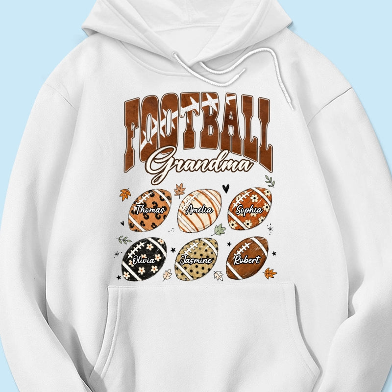 Trending Football Grandma Fall Season - Personalized Shirt - Gift For Grandmas, Moms