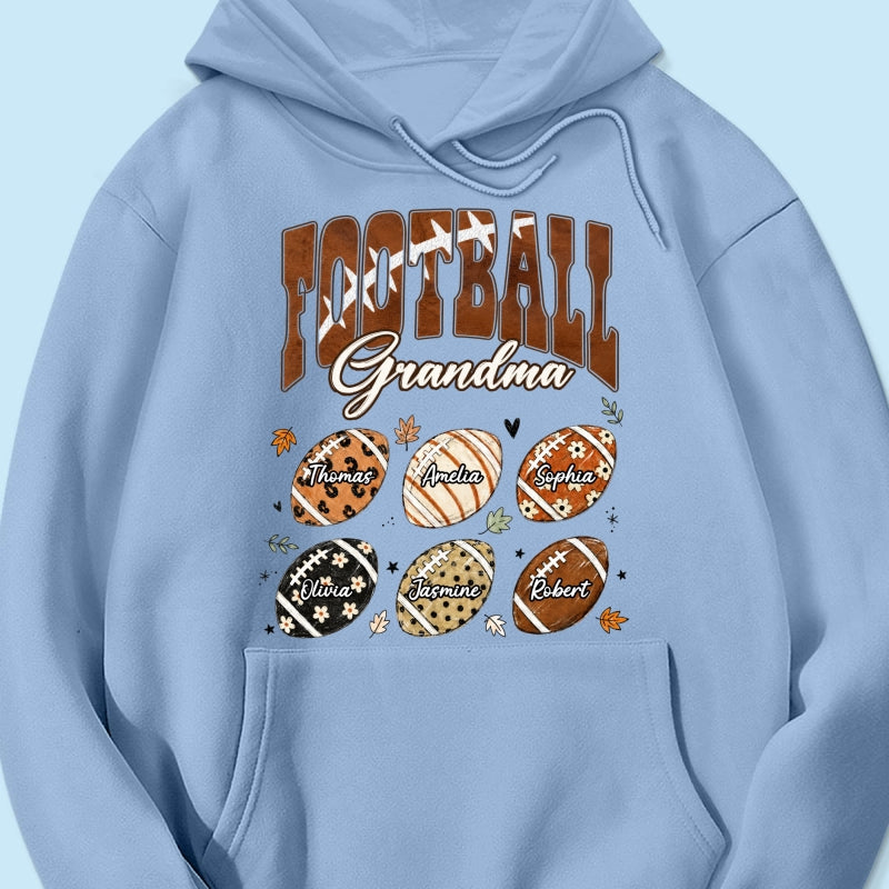 Trending Football Grandma Fall Season - Personalized Shirt - Gift For Grandmas, Moms