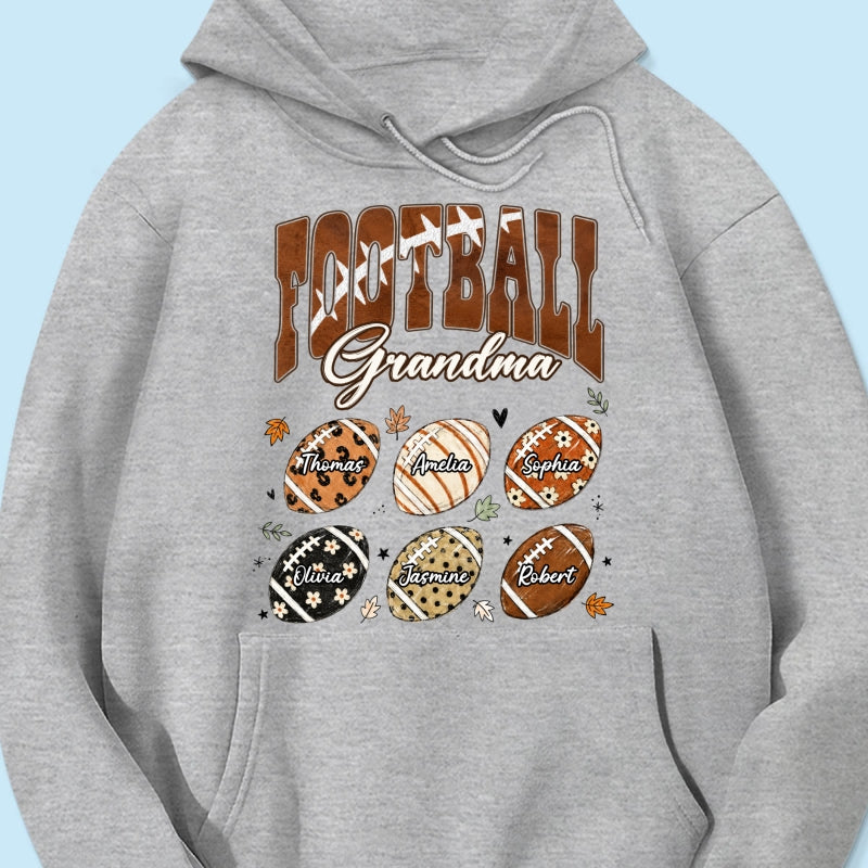 Trending Football Grandma Fall Season - Personalized Shirt - Gift For Grandmas, Moms