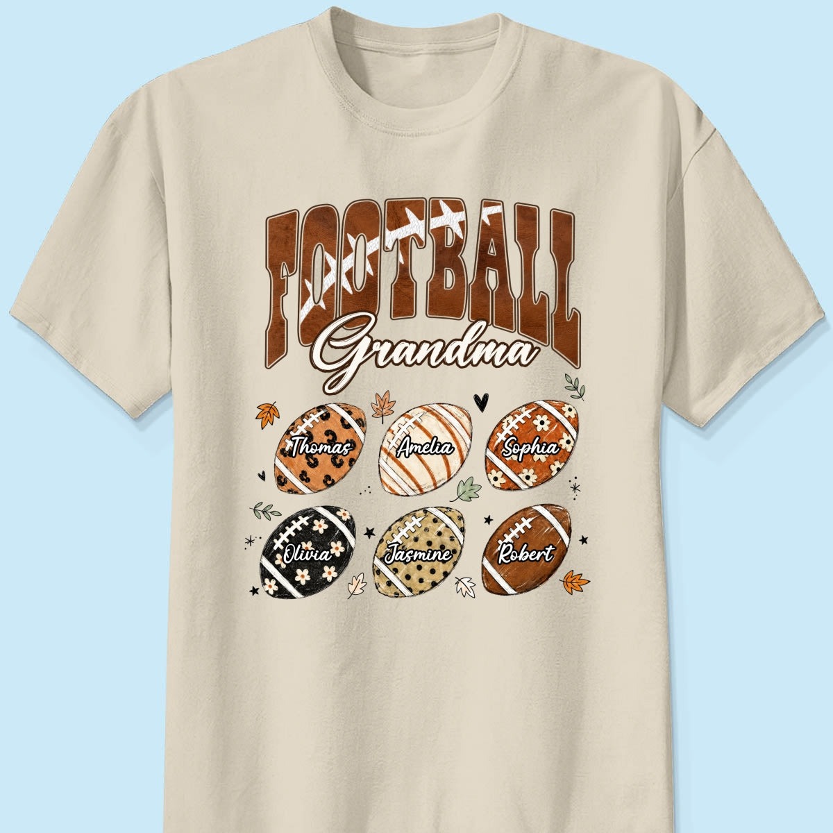 Trending Football Grandma Fall Season - Personalized Shirt - Gift For Grandmas, Moms