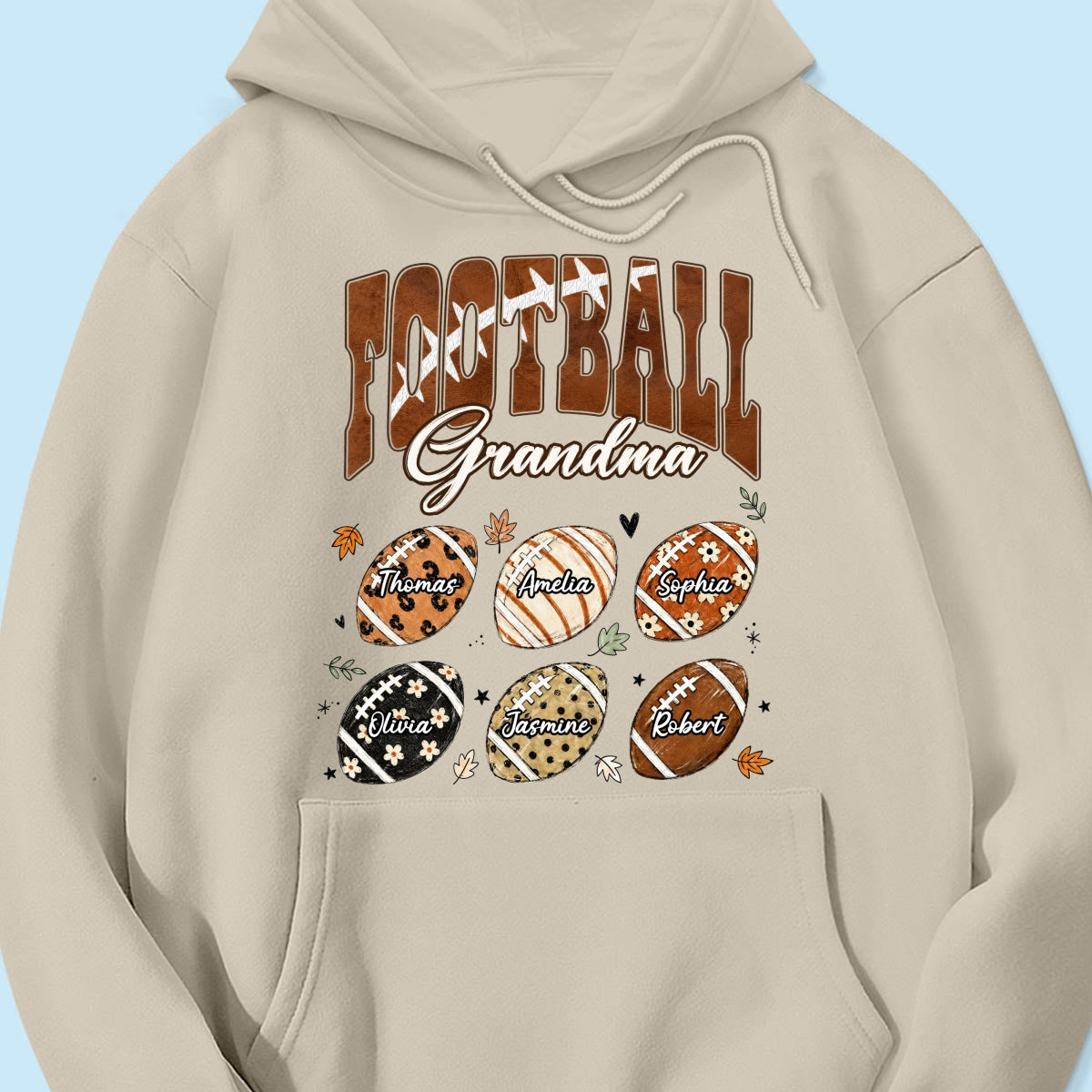 Trending Football Grandma Fall Season - Personalized Shirt - Gift For Grandmas, Moms