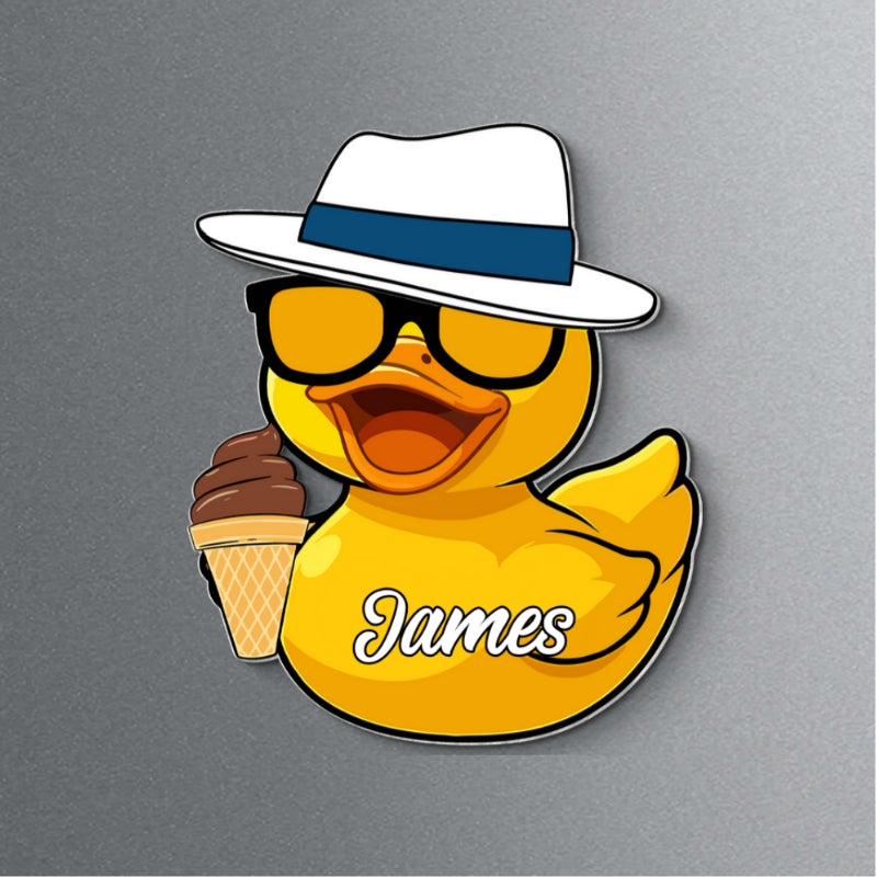 Family Cruise Duck Custom Name - Personalized Cruise Ship Door Magnet - Cruise Trip Decoration
