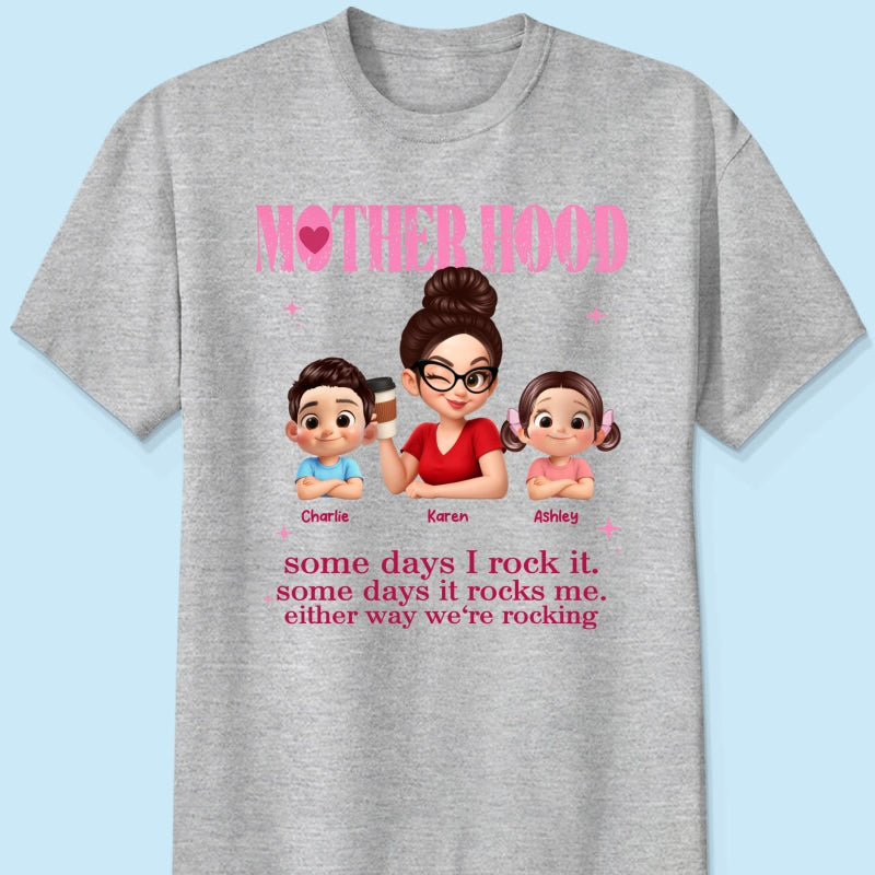 Rockin' Motherhood - Personalized Shirt - Mother's Day Gift for Mom, Wife