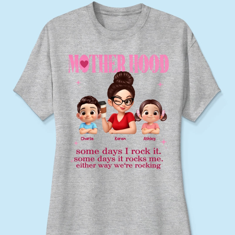 Rockin' Motherhood - Personalized Shirt - Mother's Day Gift for Mom, Wife