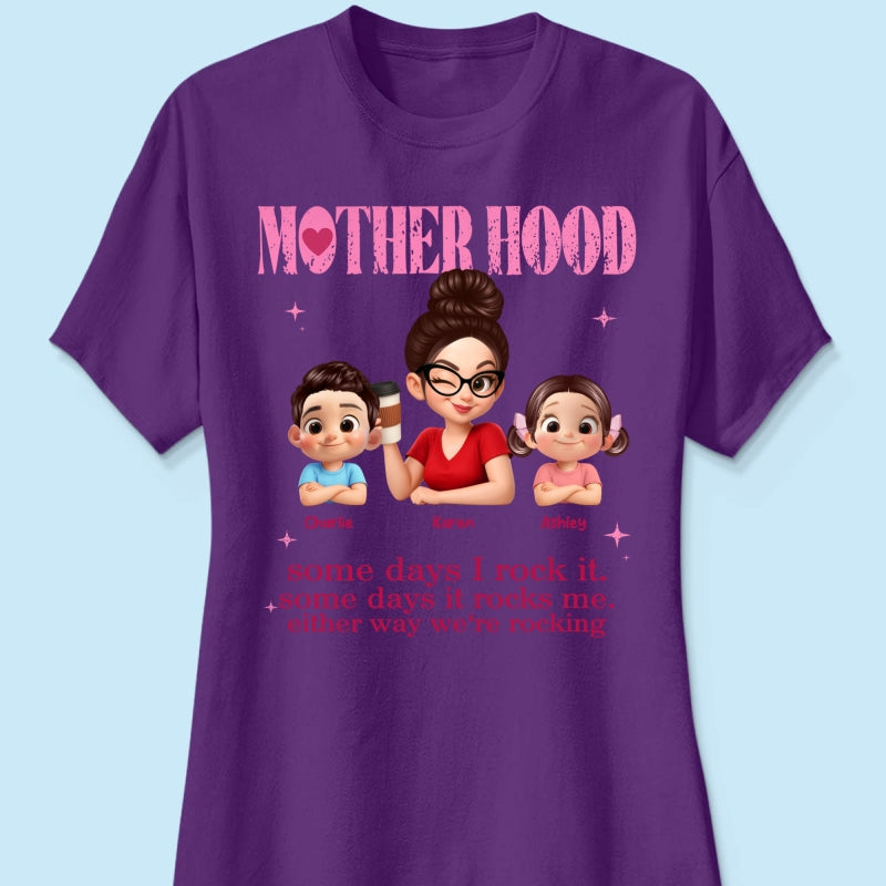 Rockin' Motherhood - Personalized Shirt - Mother's Day Gift for Mom, Wife