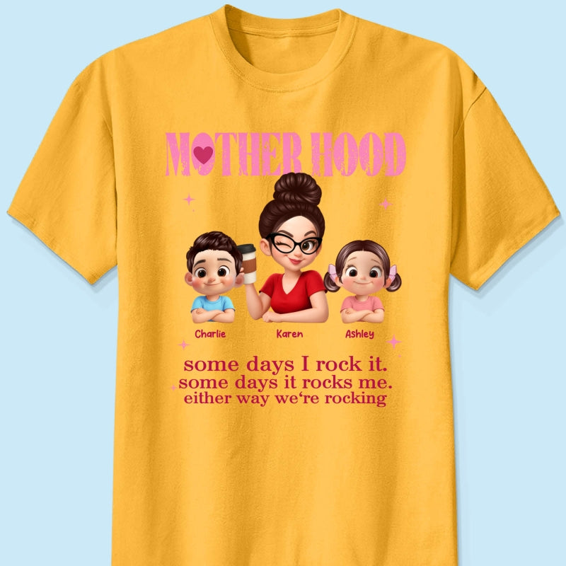 Rockin' Motherhood - Personalized Shirt - Mother's Day Gift for Mom, Wife