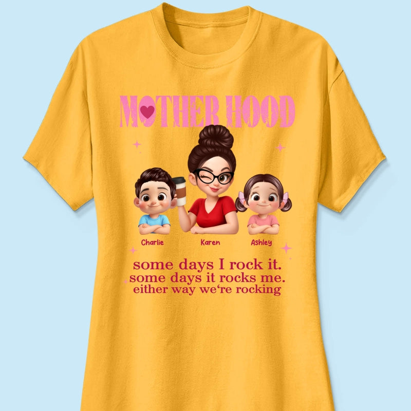 Rockin' Motherhood - Personalized Shirt - Mother's Day Gift for Mom, Wife