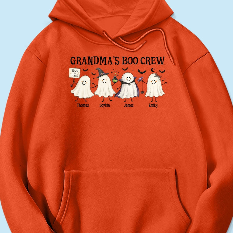 Grandma's Boo Crew Cute Doodle Ghosts - Personalized Shirt - Perfect Halloween Costume for Grandma