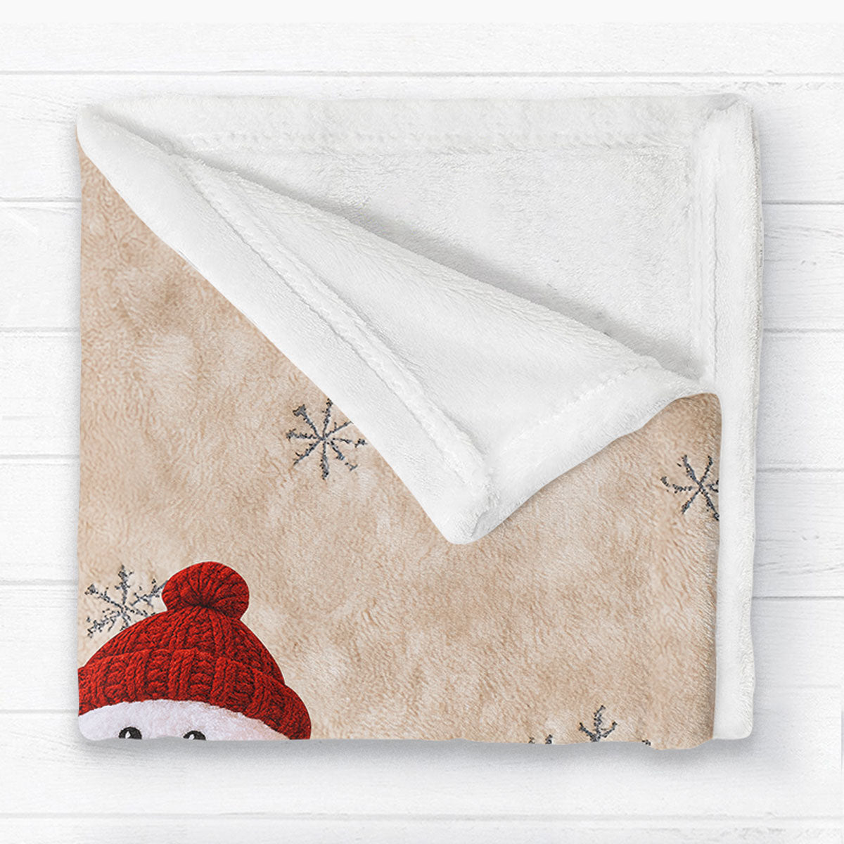 Christmas Grandma Grandkids Snowman Together - Personalized Fleece Blanket - Gift For Grandparents, Grandkids, Granddaughter, Grandson