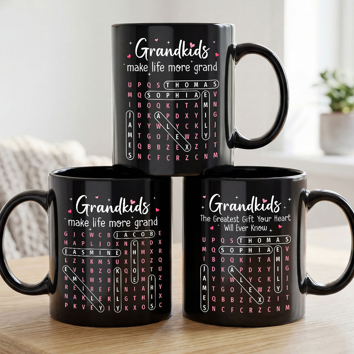 The Greatest Gift You Ever Know Word Search Puzzle Art - Personalized Mug - Gift For Grandma