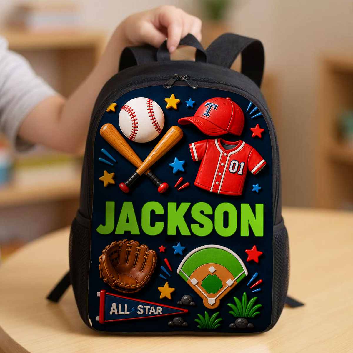 Magical Sports Soccer Baseball For Kids - Personalized Backpack - Back to School Gift for Kids, Boys, Girls