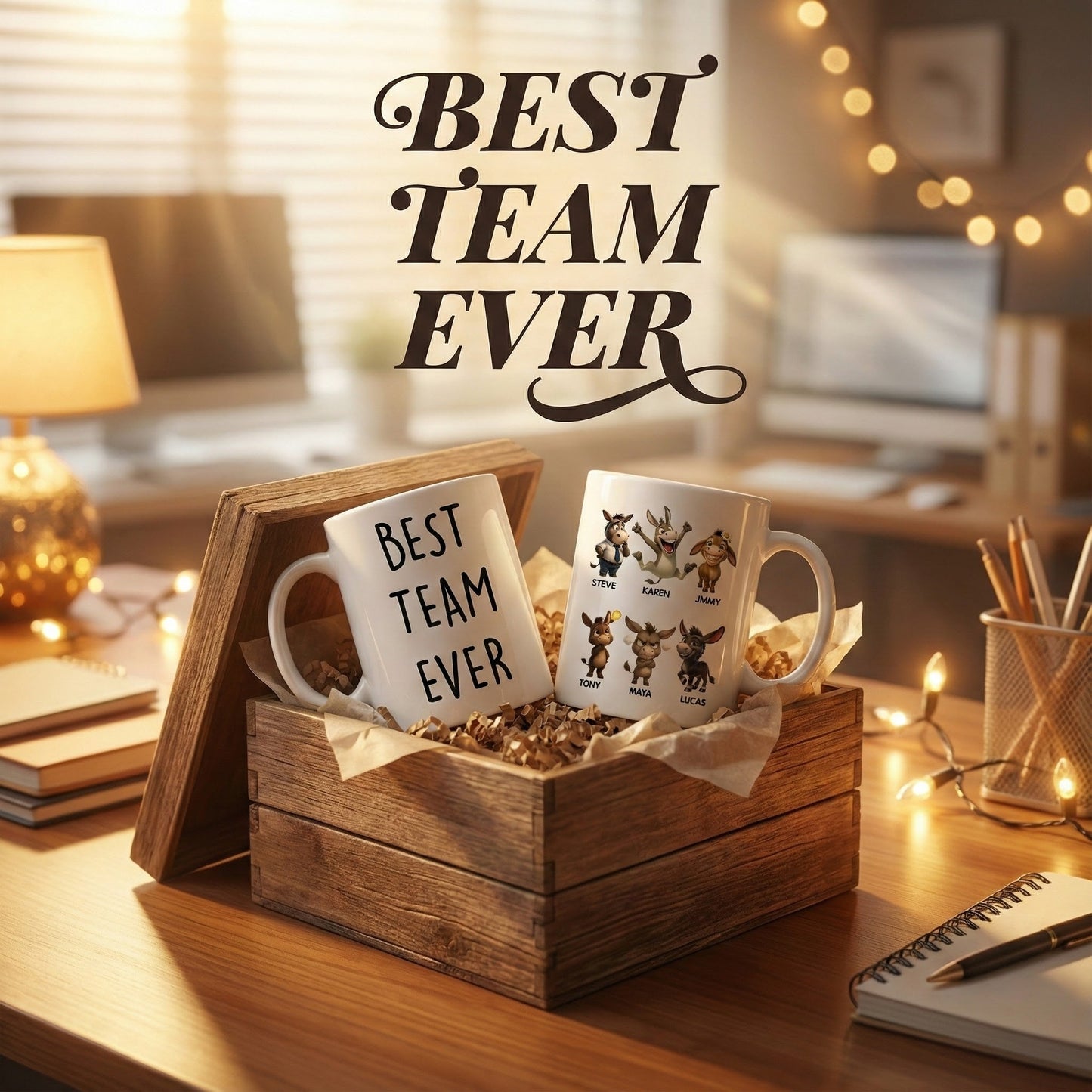 Boss Pain in the Asses, Funny Donkey Office Decoration - Personalized Mug - Custom Employee Gift Exchange, White Elephant Gift