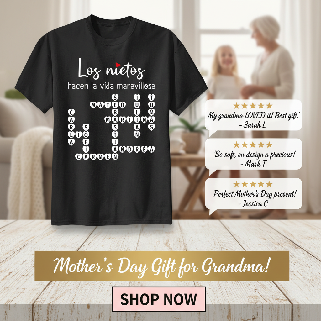 The Greatest Gift You Ever Know Crossword Puzzle Art - Personalized Shirt - Spanish Ver
