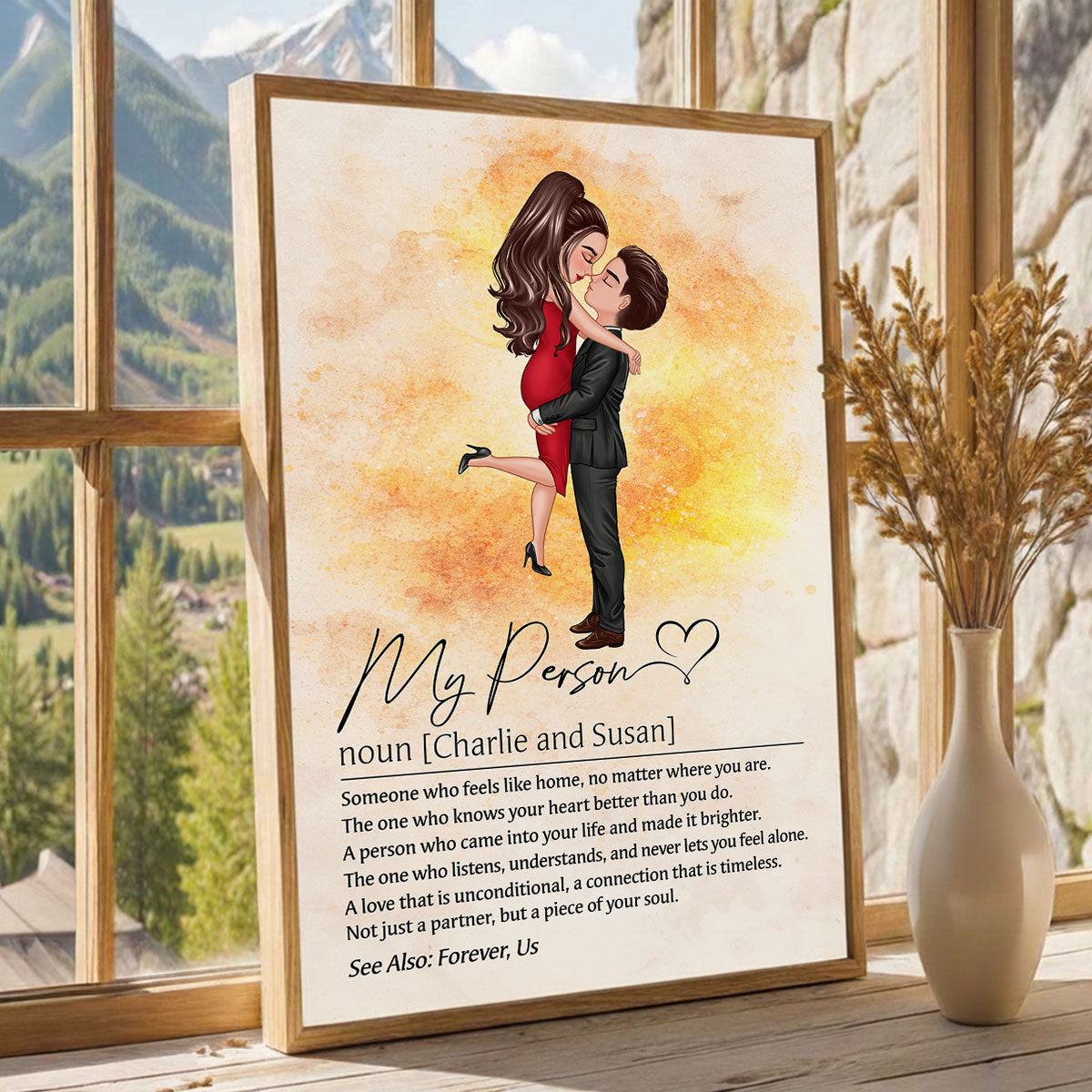 My Person Definition - Personalized Poster - Gift for Couple