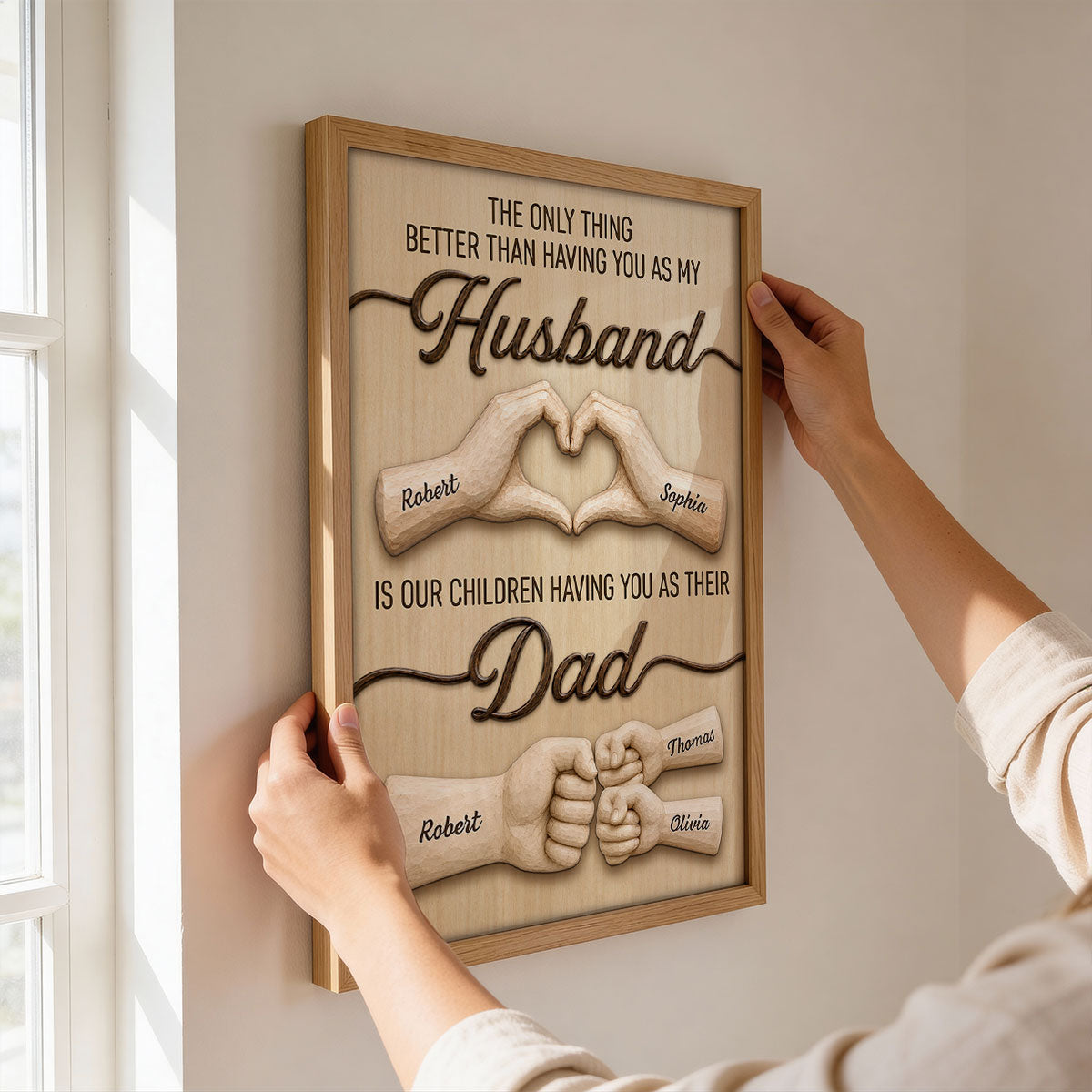 Sentimental Rustic The Only Thing Better Than Having You As Husband - Personalized Poster - Father's Day Gift For Husband, Dad
