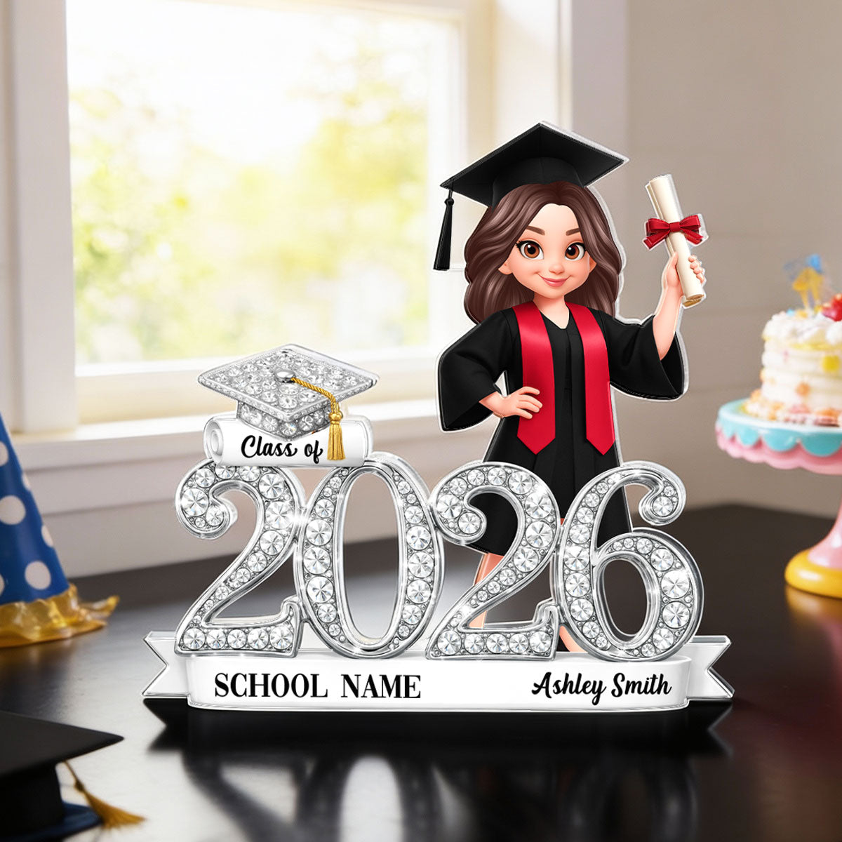 Class of 2026 Graduation Gift - Personalized Acrylic Block Plaque - Sentimental Gift for Seniors, Daughter, Son, Grandkids