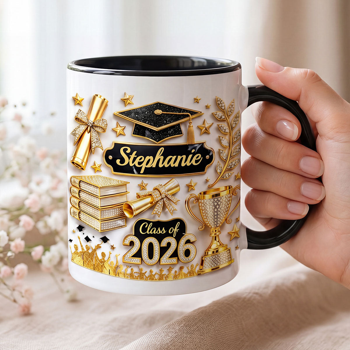 Class Of Graduation - Personalized Mug - Graduation Gift, Keepsake For Daughter, Granddaughter