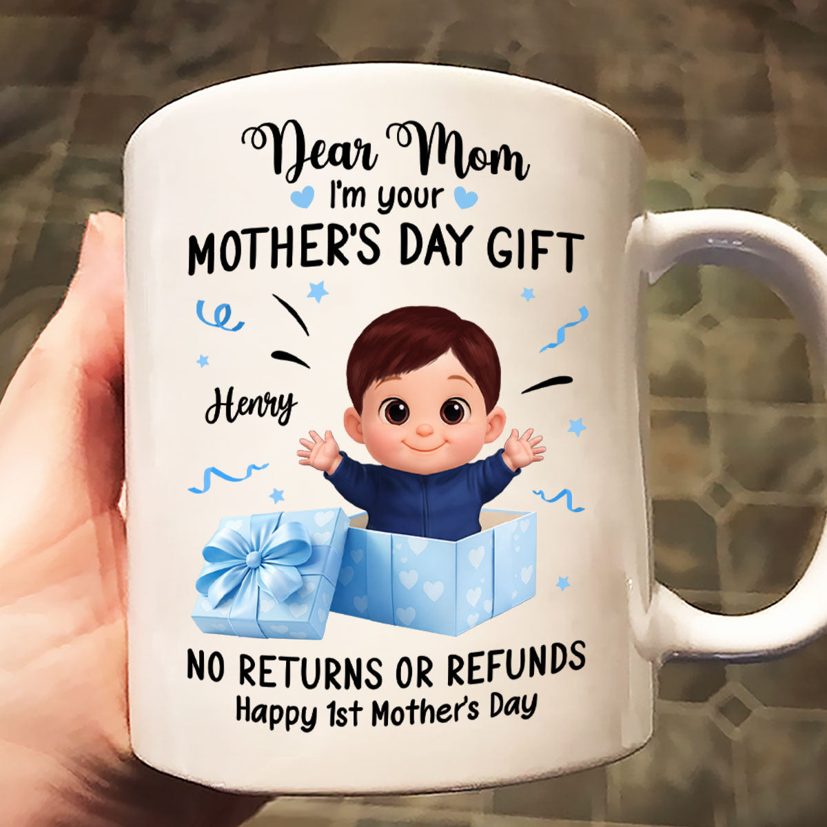 Dear Mom I Am Your Gift - Personalized Mug - Heartflet Gift For Mom