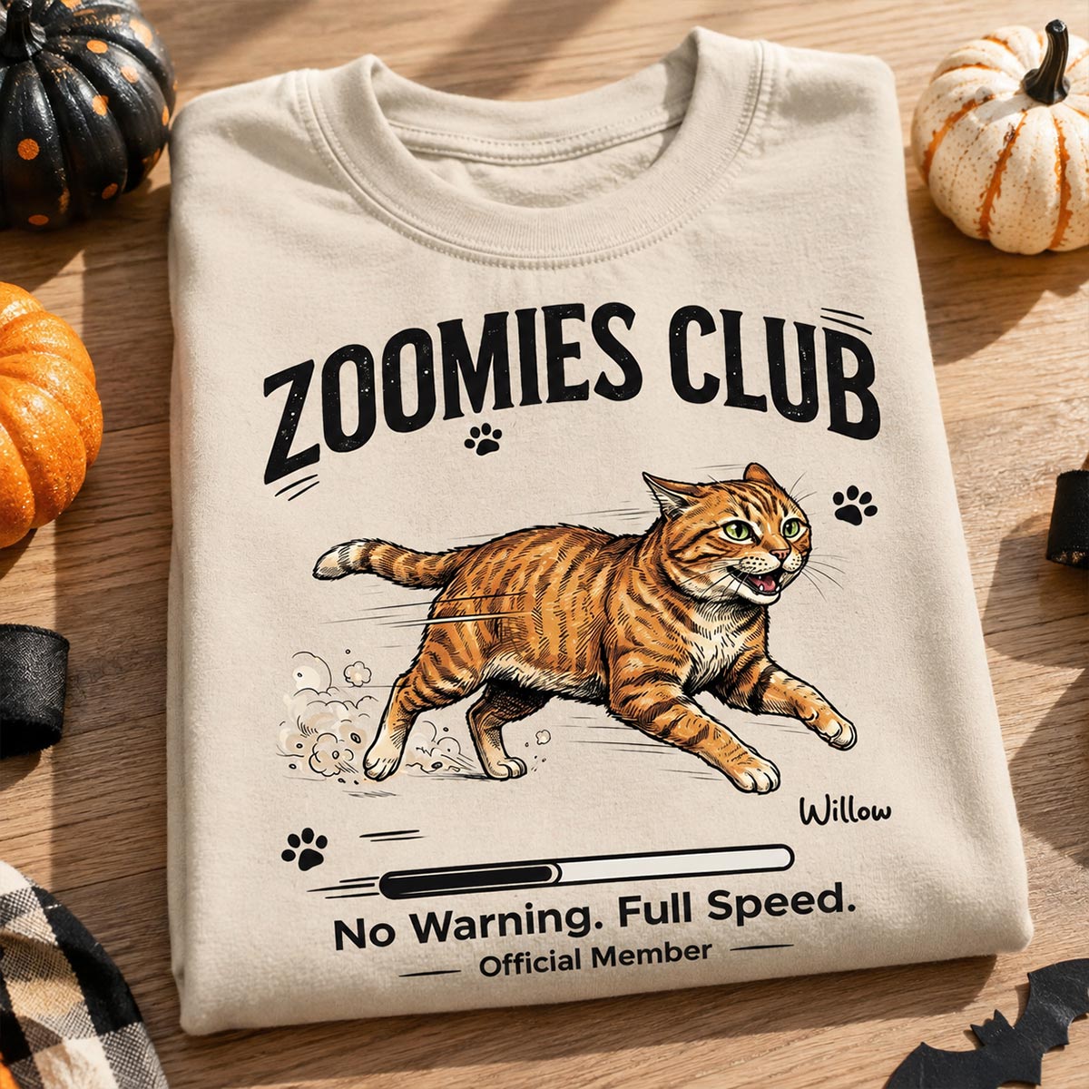 Midnight Zoomies Club Custom Pet Photo - Personalized Shirt - Funny Halloween Costume For Dog Cat Lover