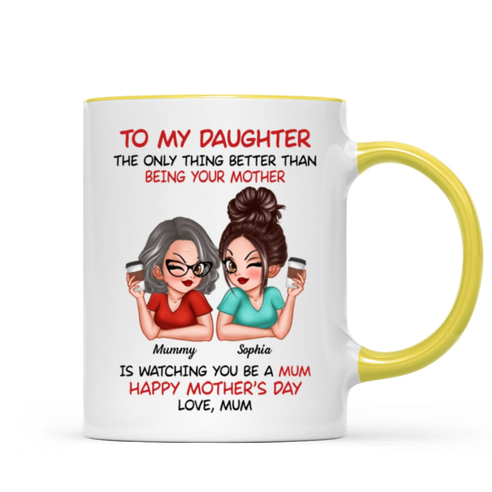 To My Daughter From Mum Happy Mother's Day - Personalised Mug - Mother's Day Gift For Daughter