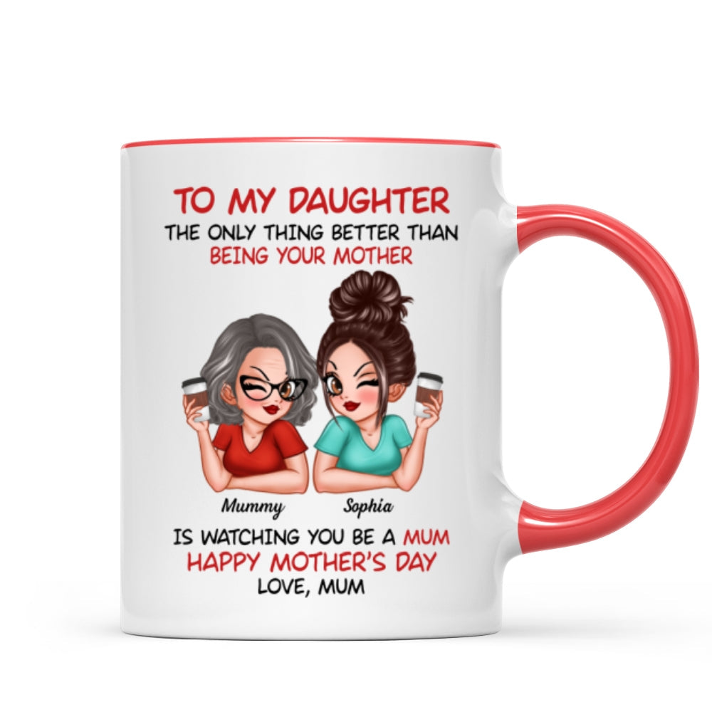 To My Daughter From Mum Happy Mother's Day - Personalised Mug - Mother's Day Gift For Daughter