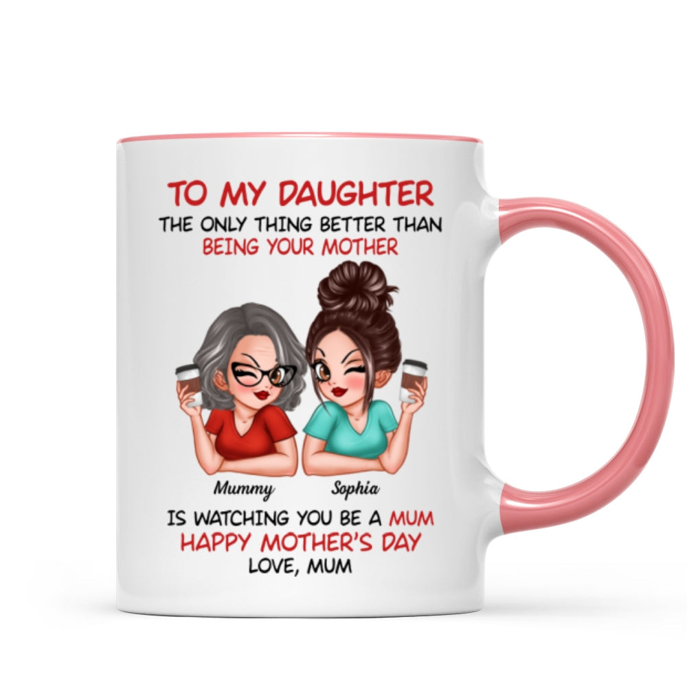 To My Daughter From Mum Happy Mother's Day - Personalised Mug - Mother's Day Gift For Daughter