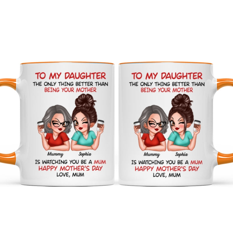 To My Daughter From Mum Happy Mother's Day - Personalised Mug - Mother's Day Gift For Daughter