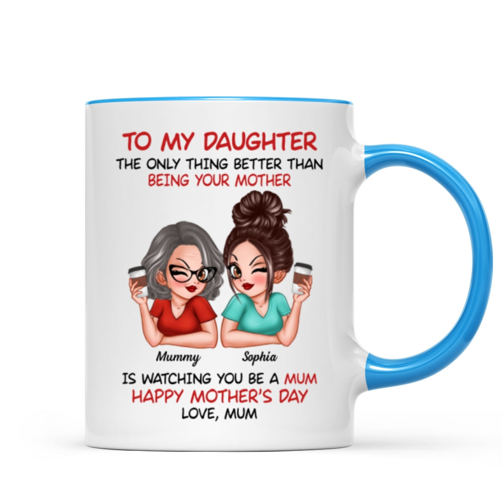 To My Daughter From Mum Happy Mother's Day - Personalised Mug - Mother's Day Gift For Daughter