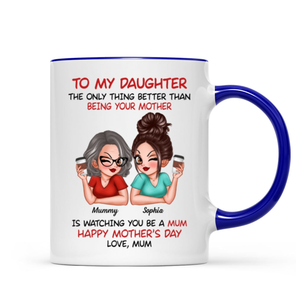 To My Daughter From Mum Happy Mother's Day - Personalised Mug - Mother's Day Gift For Daughter