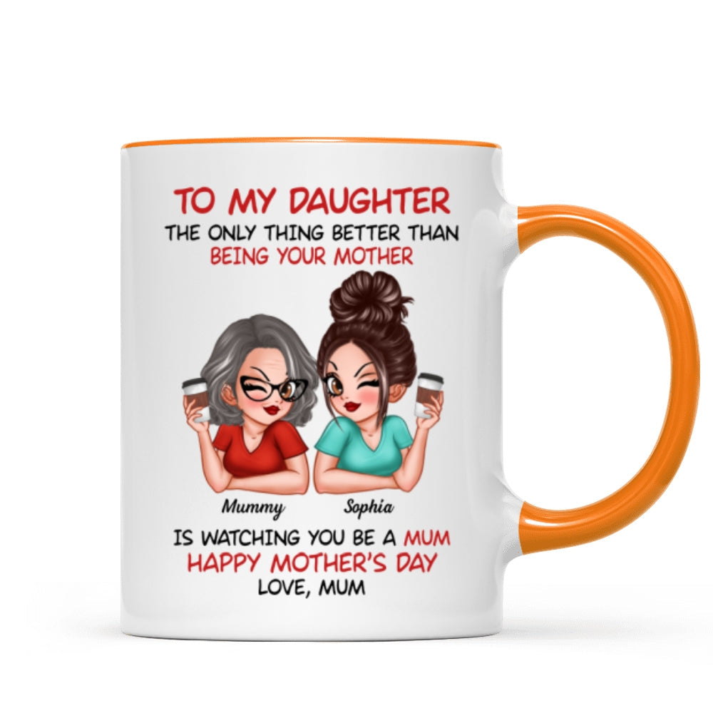 To My Daughter From Mum Happy Mother's Day - Personalised Mug - Mother's Day Gift For Daughter