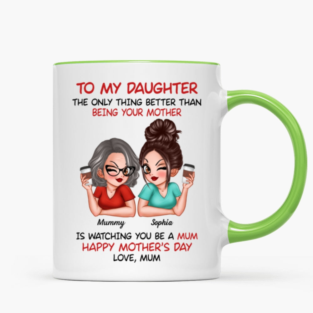 To My Daughter From Mum Happy Mother's Day - Personalised Mug - Mother's Day Gift For Daughter