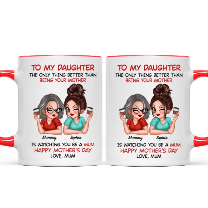 To My Daughter From Mum Happy Mother's Day - Personalised Mug - Mother's Day Gift For Daughter