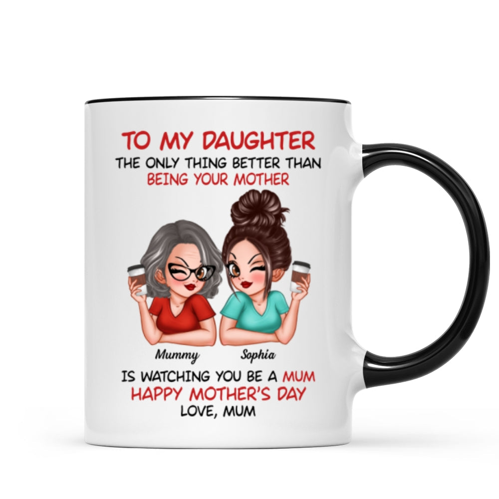 To My Daughter From Mum Happy Mother's Day - Personalised Mug - Mother's Day Gift For Daughter