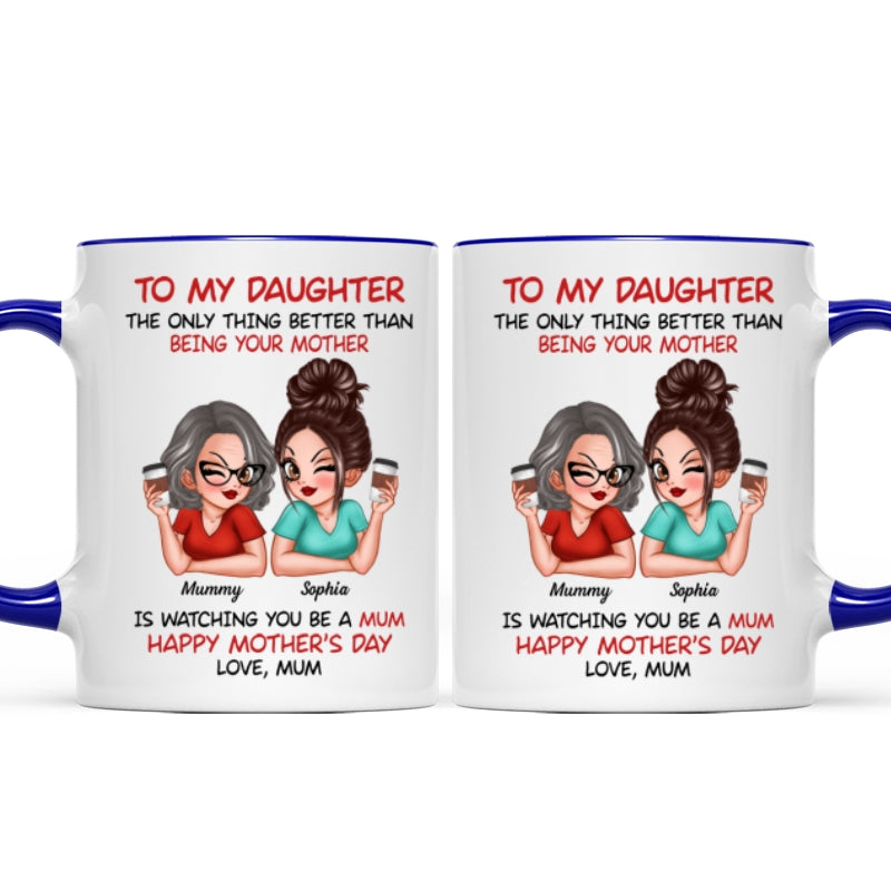 To My Daughter From Mum Happy Mother's Day - Personalised Mug - Mother's Day Gift For Daughter