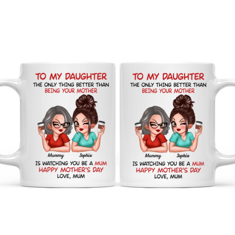 To My Daughter From Mum Happy Mother's Day - Personalised Mug - Mother's Day Gift For Daughter