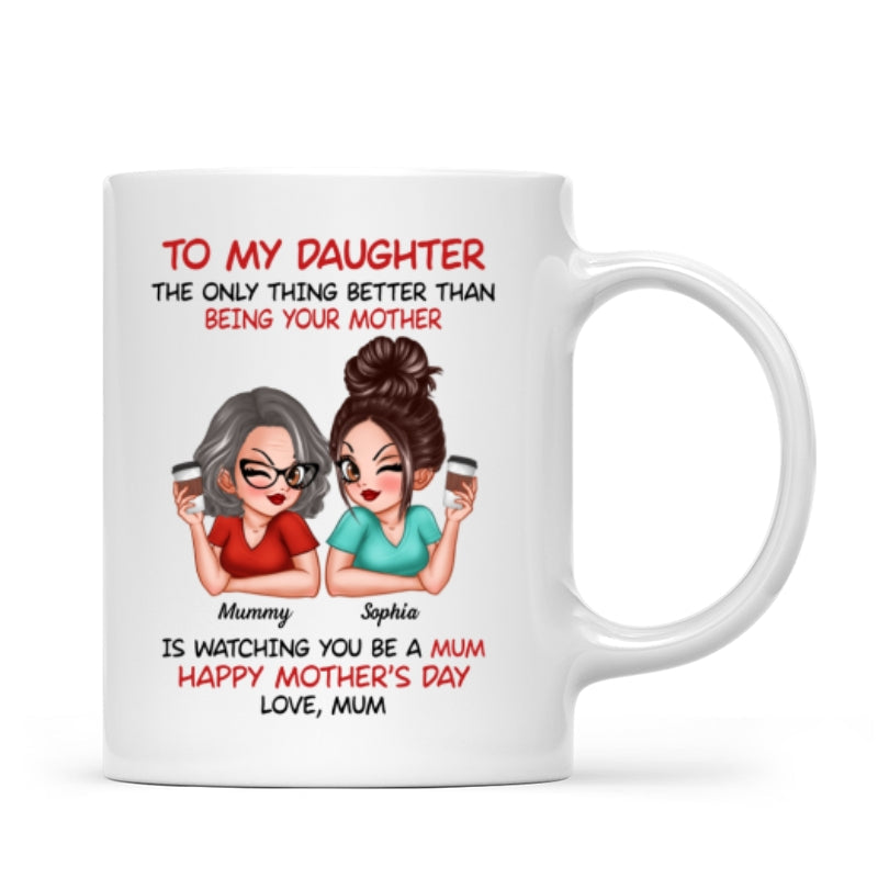 To My Daughter From Mum Happy Mother's Day - Personalised Mug - Mother's Day Gift For Daughter