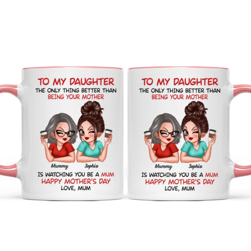 To My Daughter From Mum Happy Mother's Day - Personalised Mug - Mother's Day Gift For Daughter