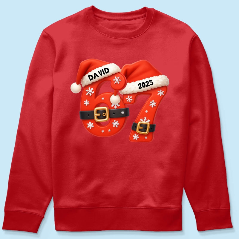 Custom Six Seven - Personalized Shirt - Teen Slang Funny Tree Decor, Funny Teen Grandkid Gift