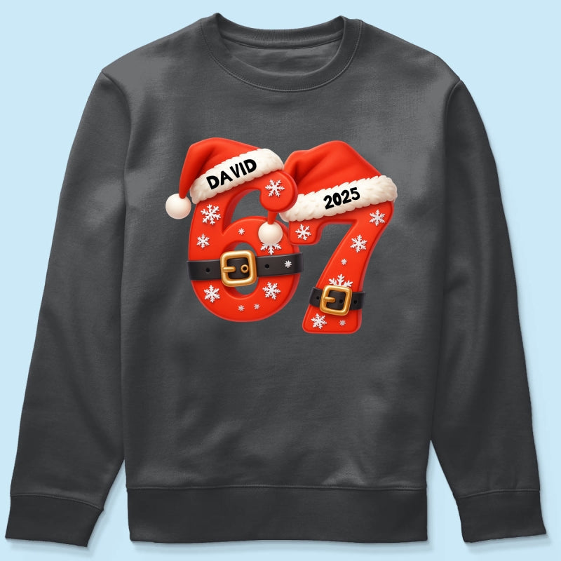 Custom Six Seven - Personalized Shirt - Teen Slang Funny Tree Decor, Funny Teen Grandkid Gift
