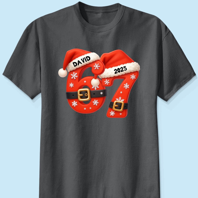 Custom Six Seven - Personalized Shirt - Teen Slang Funny Tree Decor, Funny Teen Grandkid Gift