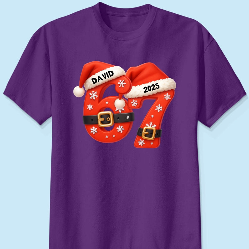 Custom Six Seven - Personalized Shirt - Teen Slang Funny Tree Decor, Funny Teen Grandkid Gift