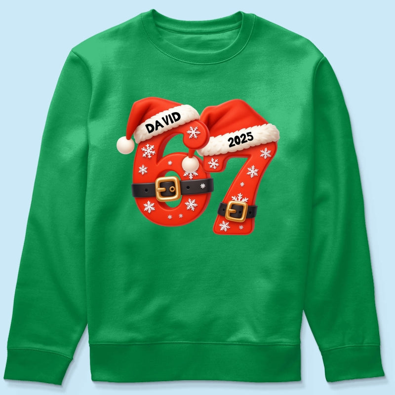 Custom Six Seven - Personalized Shirt - Teen Slang Funny Tree Decor, Funny Teen Grandkid Gift