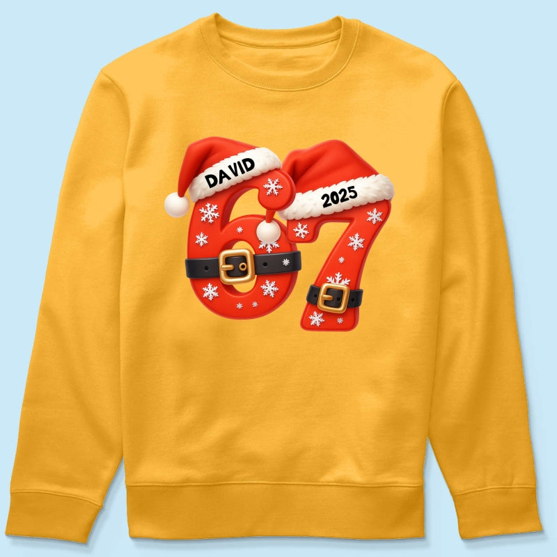 Custom Six Seven - Personalized Shirt - Teen Slang Funny Tree Decor, Funny Teen Grandkid Gift