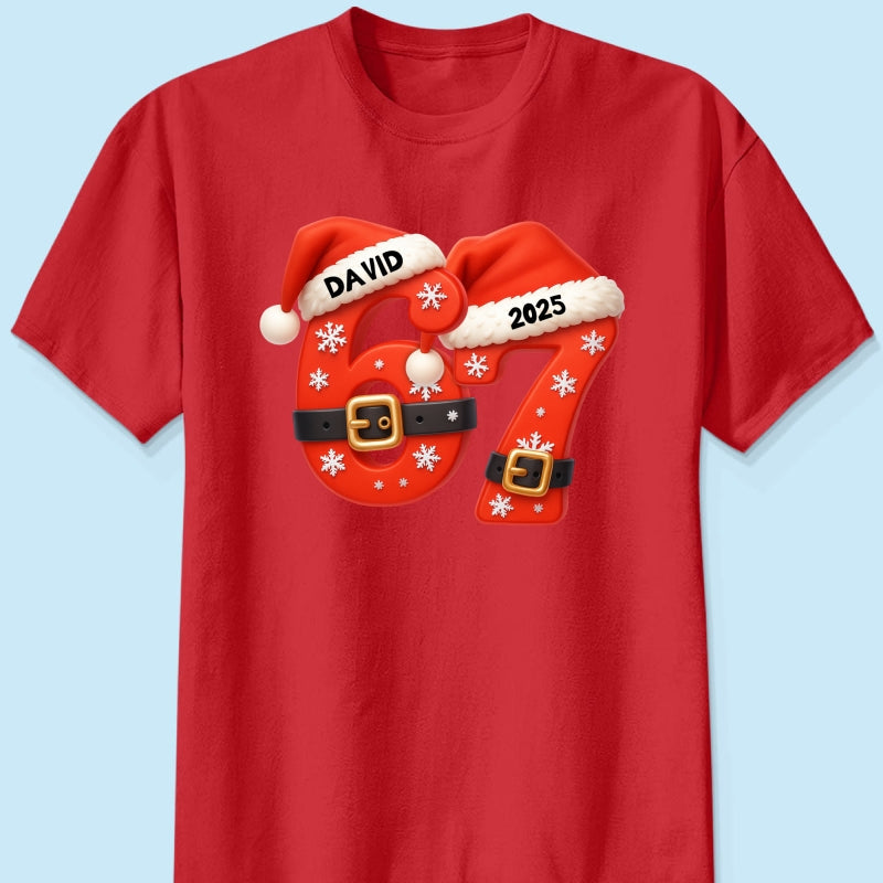Custom Six Seven - Personalized Shirt - Teen Slang Funny Tree Decor, Funny Teen Grandkid Gift